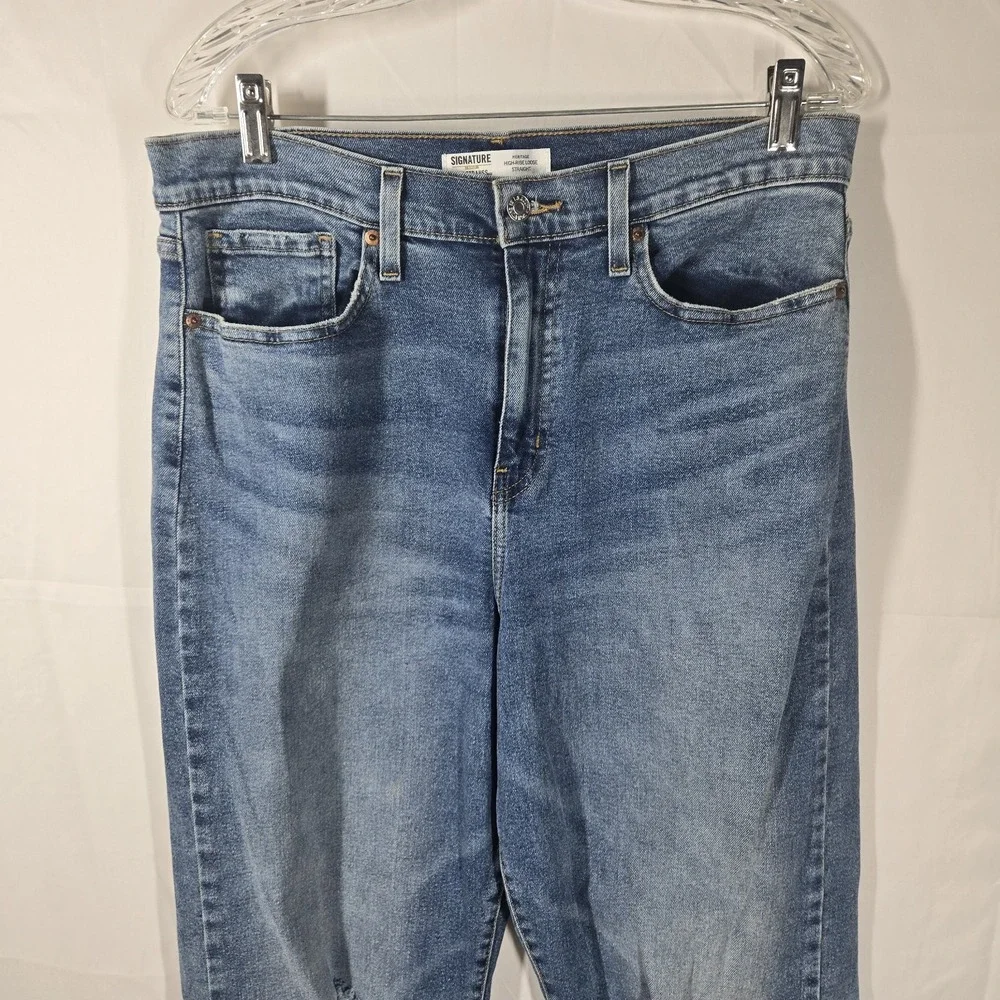 Levis Signature Heritage High-Rise Loose Straight Women's‎ Jeans W31 Sz 12